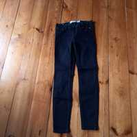 czarne rurki jeans zara 36 z ćwiekami