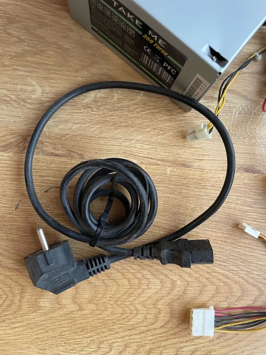 Zasilacz komputerowy TAKE ME 350 Force sprawny z demontażu