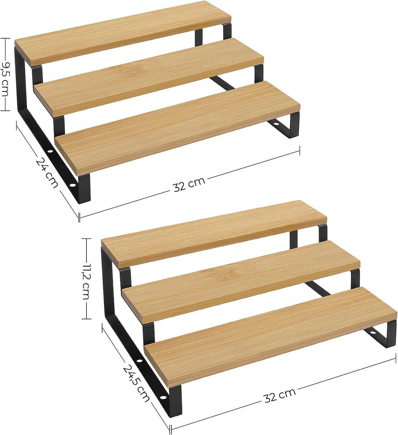 2 x Stojak Organizer Na Przyprawy 3 PÓŁKI Wysuwane