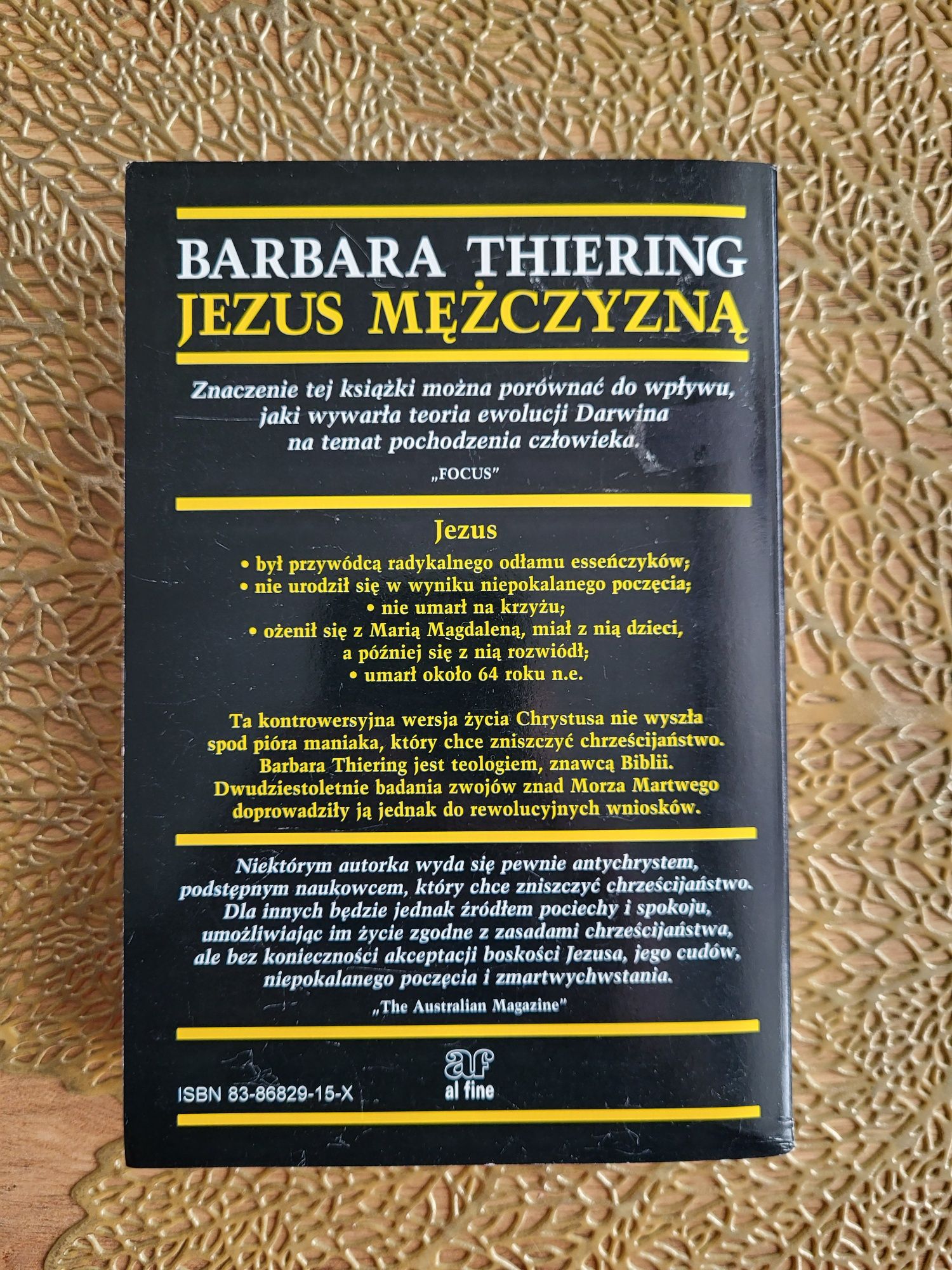 Jezus Mężczyzną Barbara Thiering