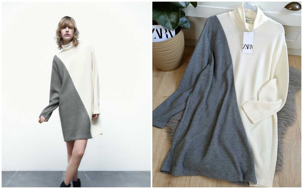 Коротка м’яка сукня від zara