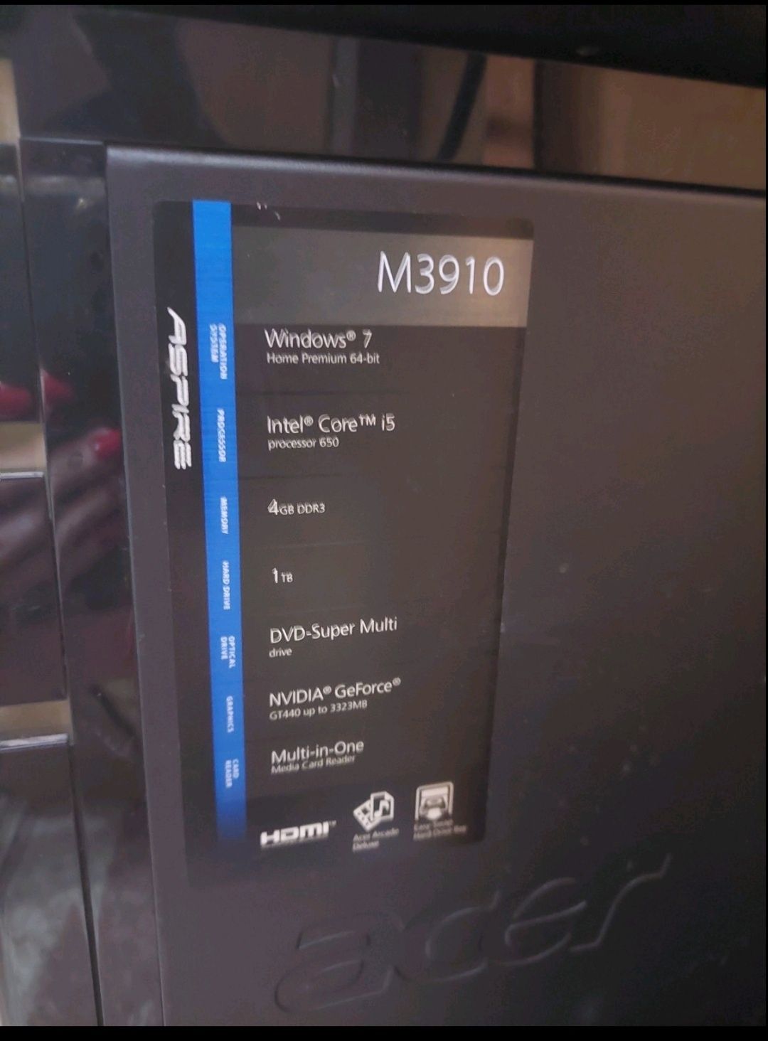 ПК системний блок Aser M3910