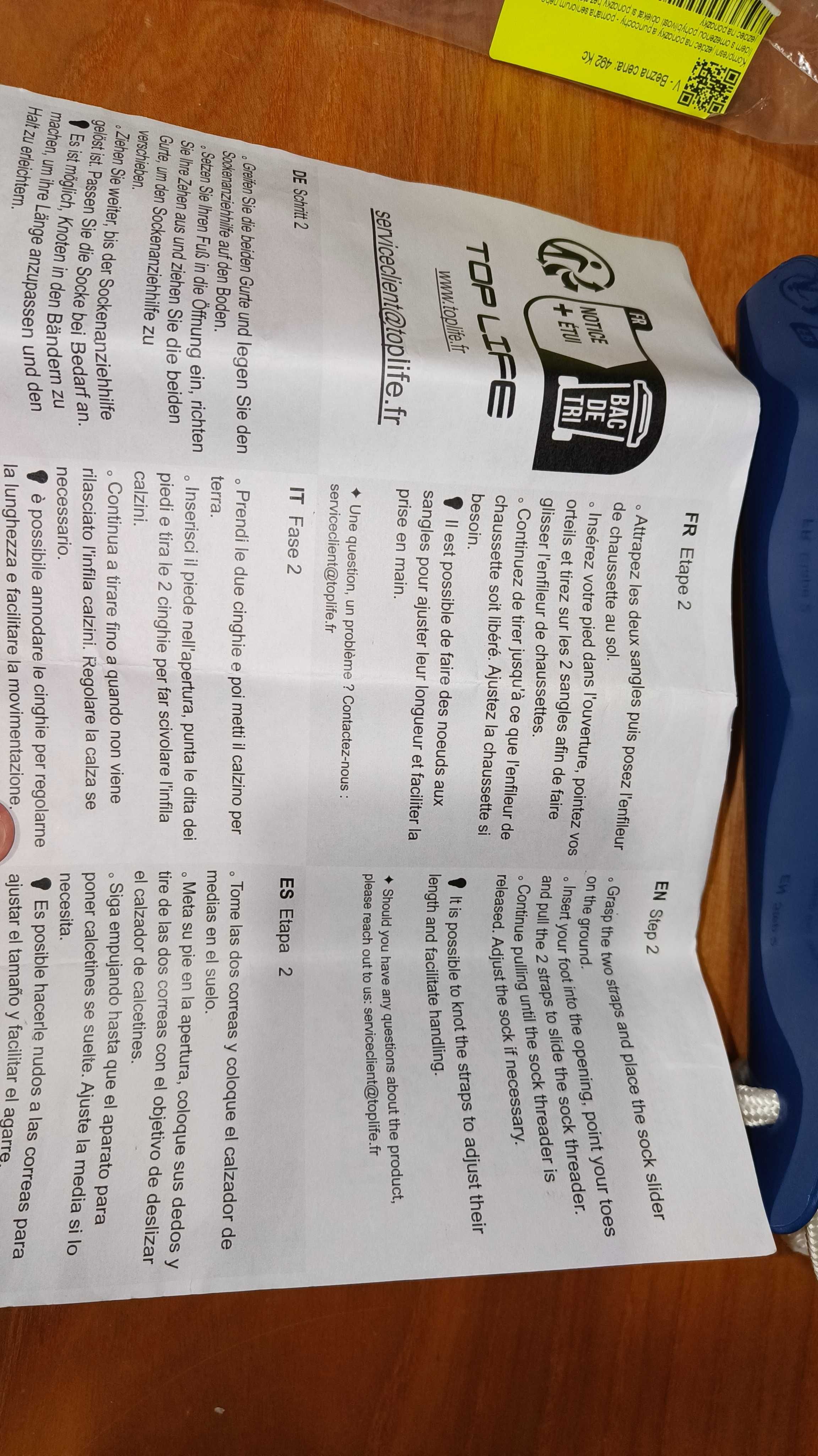 Suwak do zakładania skarpet i pończoch uciskowych  nowe