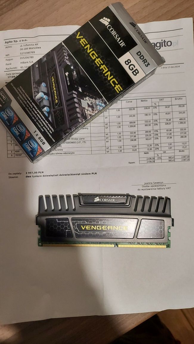 Corsair Vengance 8GB DDR3