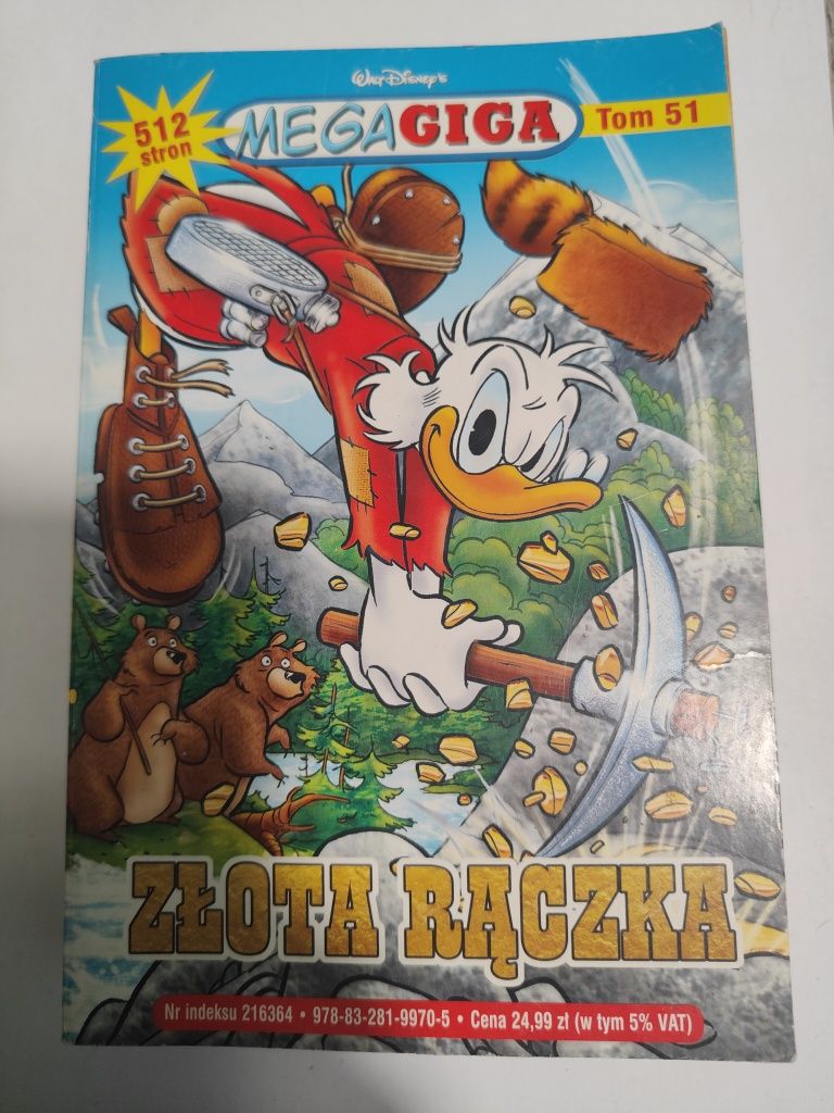 Złota rączka Kaczor Donald mega giga tom 51