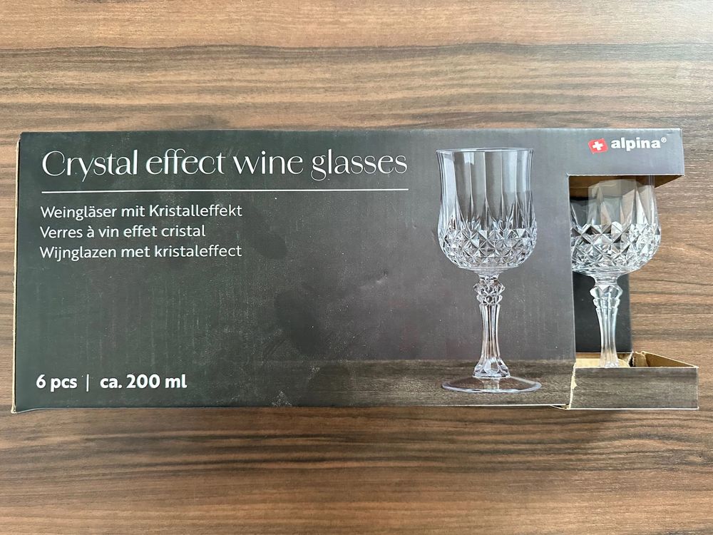 Kieliszki Alpina 6szt. Do Wina 200ml