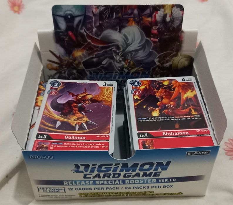 Cartas Digimon bt01-03 versão 1.0