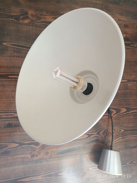 Lampa sufitowa srebrna IKEA duza