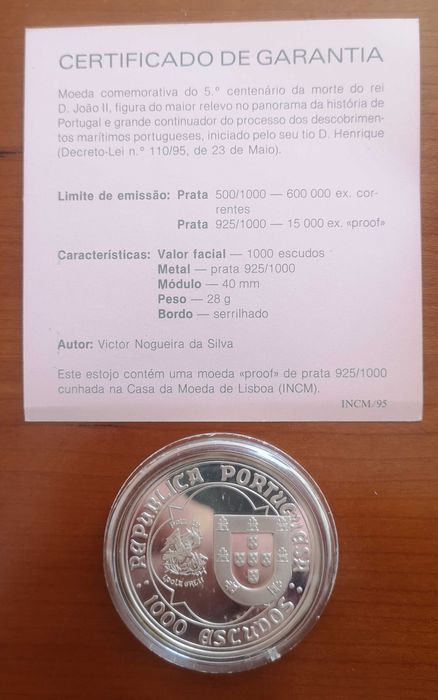 moedas prata proof datas 1995,  1996 (#4)