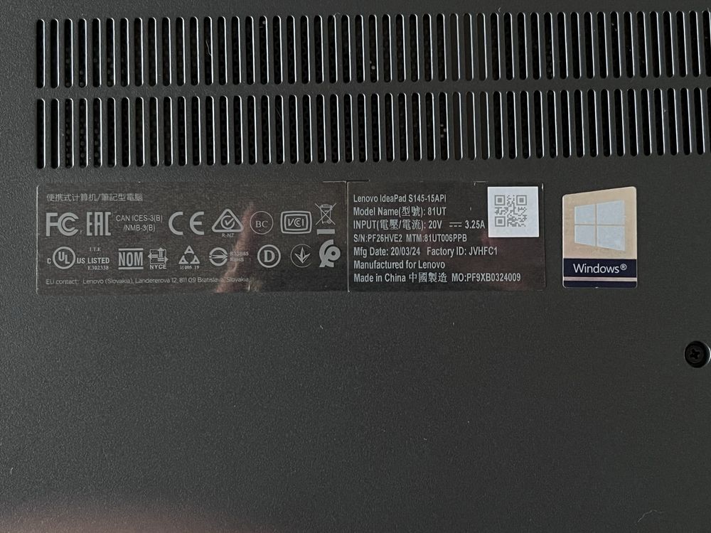 Lenovo IdeaPad S145-15API (81UT)