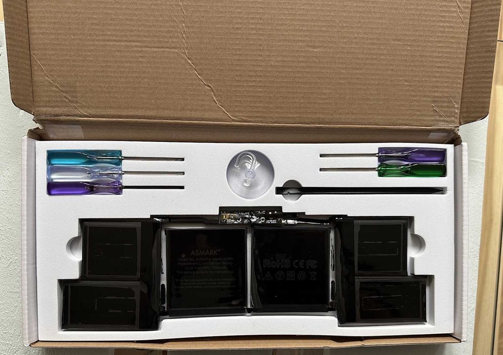 ASMARK Bateria do MacBooka Pro 15 cali A1990, 2018 - 2019 laptop Apple