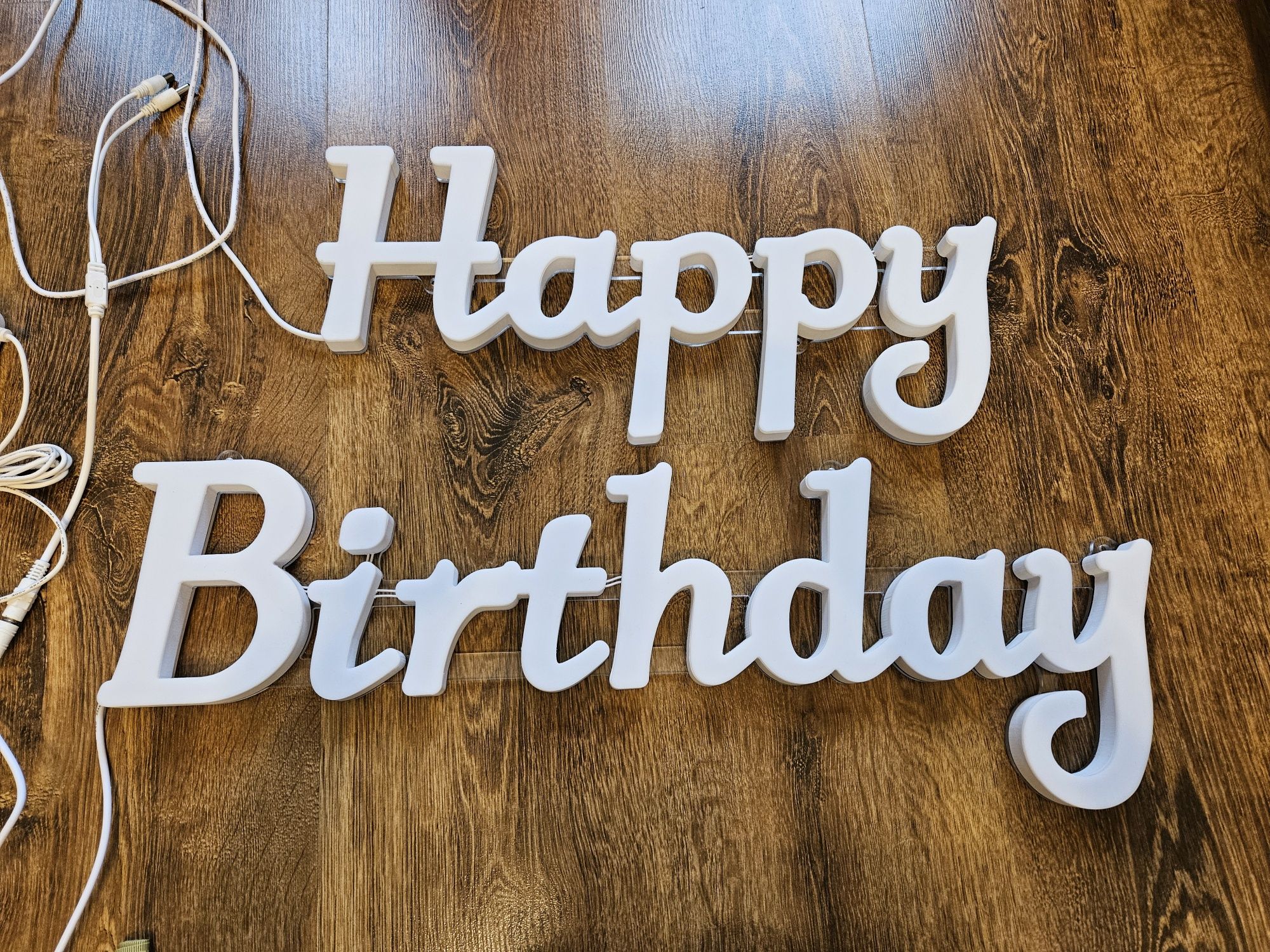 Napis Led happy birthday