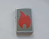 Зажигалка Zippo Flame On Grey Weave