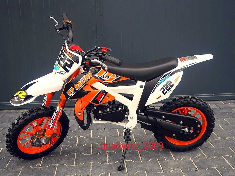 Mini cross cros kxd 49 50 cc spalinowy motor koła 10 cali pocket super