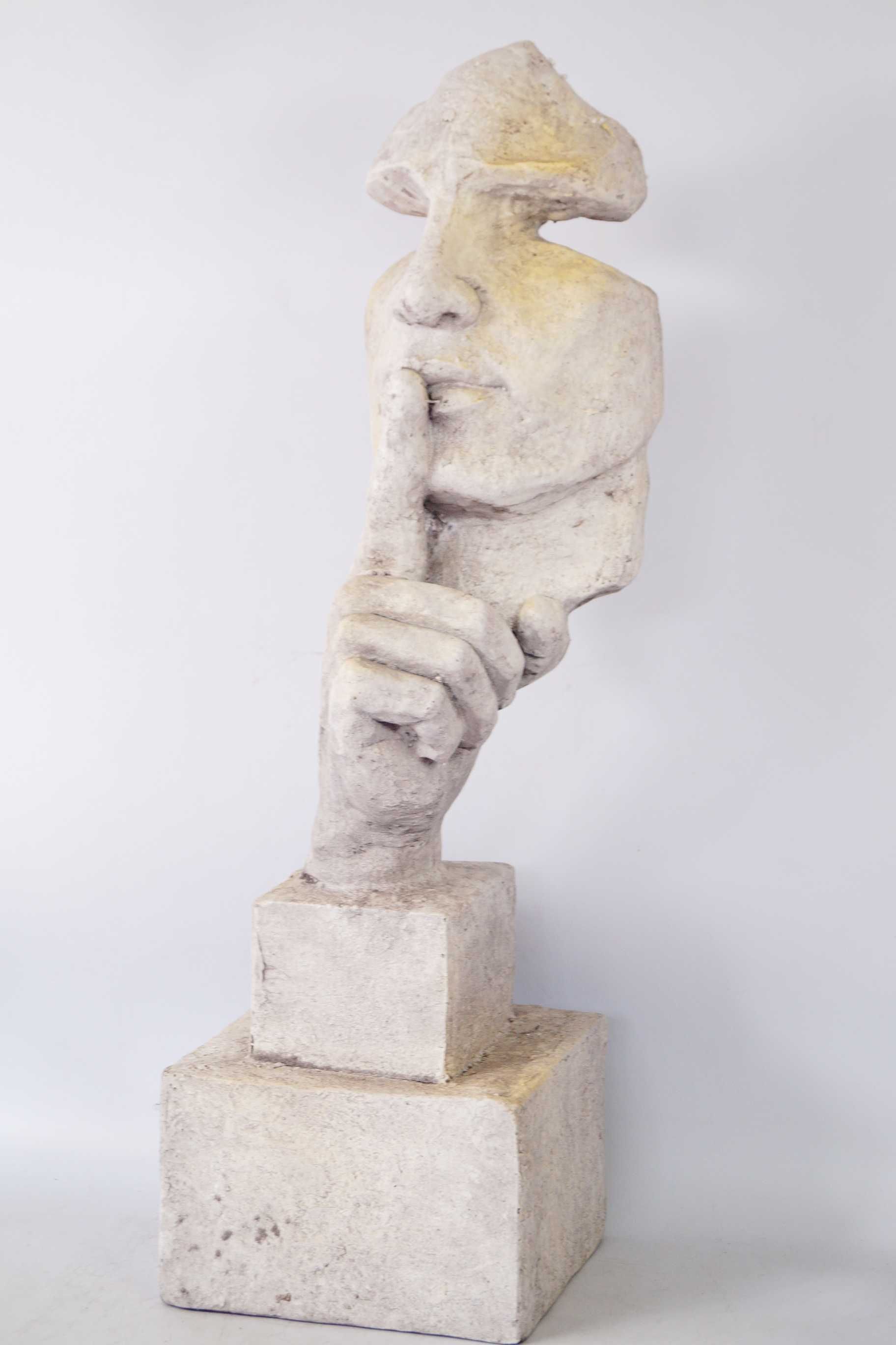 Duża figura Salvador Dali CISZA maska 78 cm biała