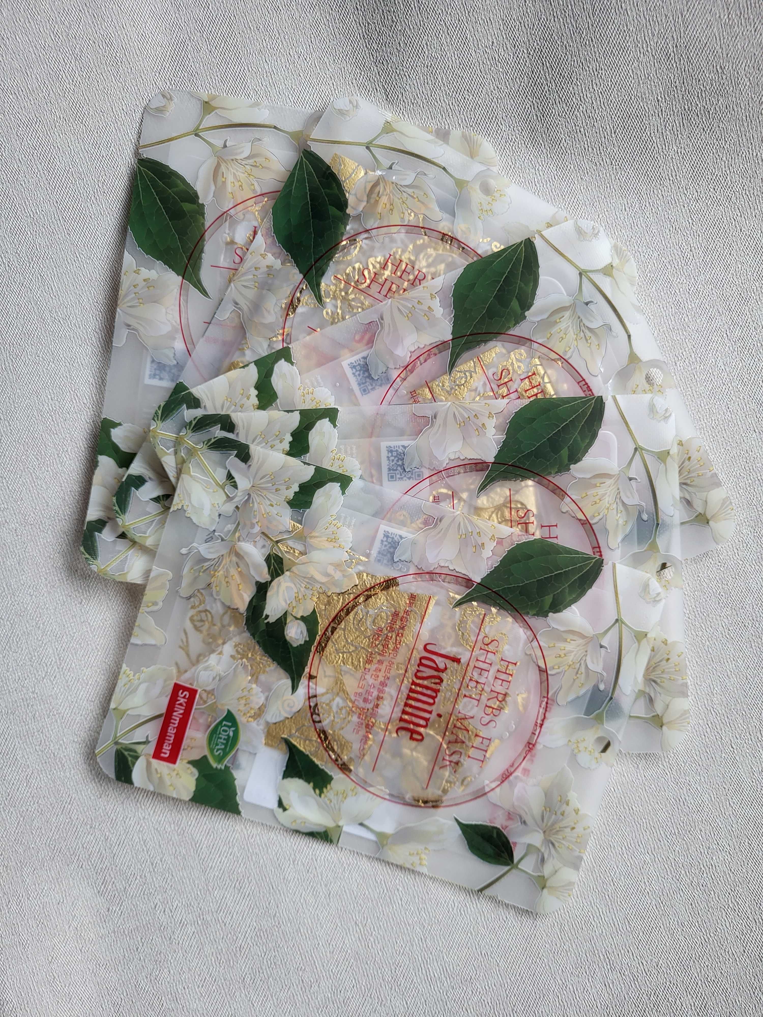 5 mask sheet maska w płachcie no:hj jaśmin jaśminowa Koreańska nawilża