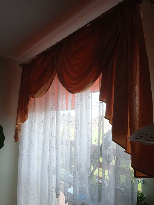 Zasłony 2 szt. i lambrekin komplet