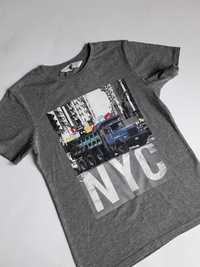 H&M koszulka t shirt New York City 122 -128 BDB