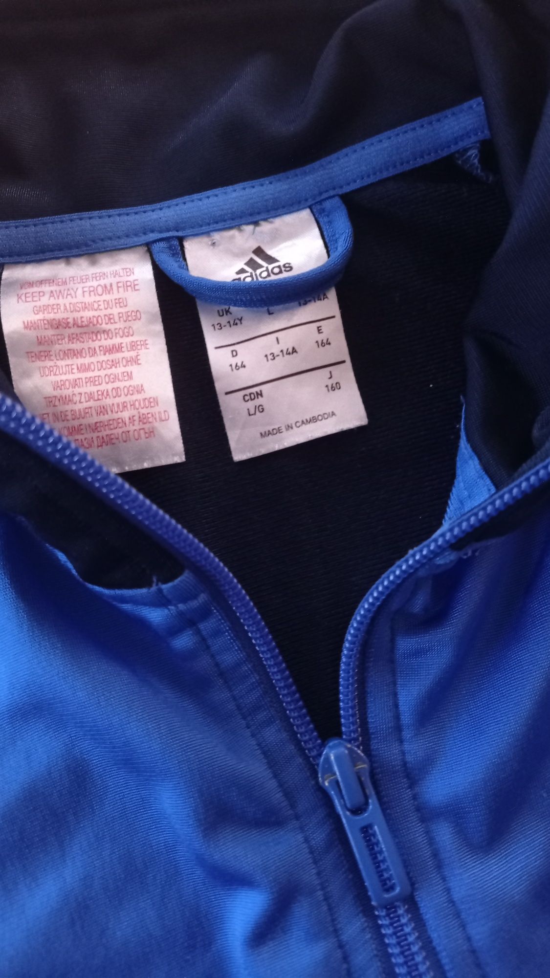 Bluza chłopięca Adidas rozmiar 164