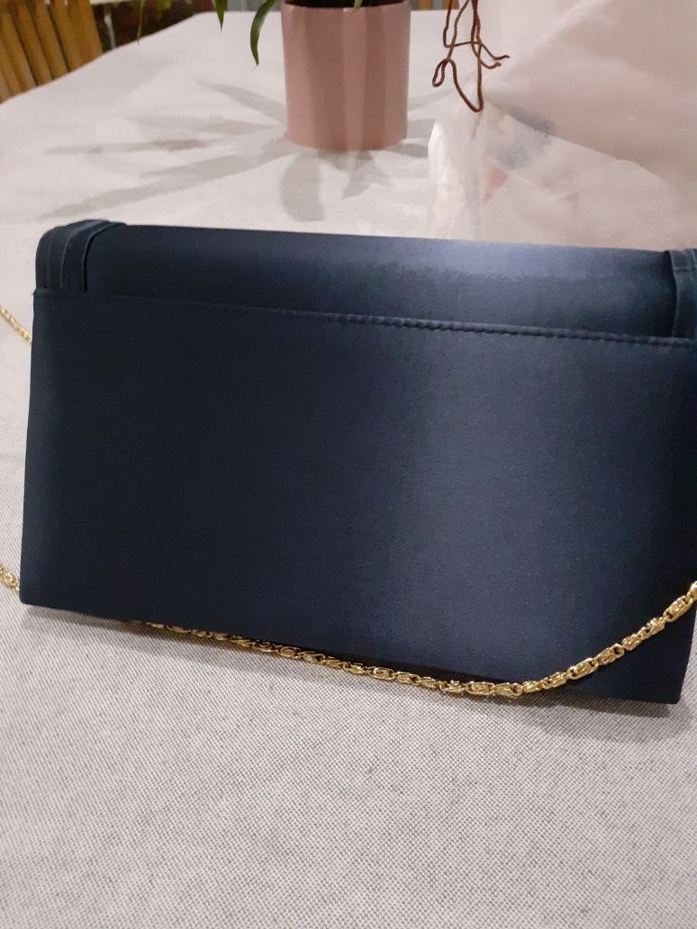 Bolsa clutch azul marinho