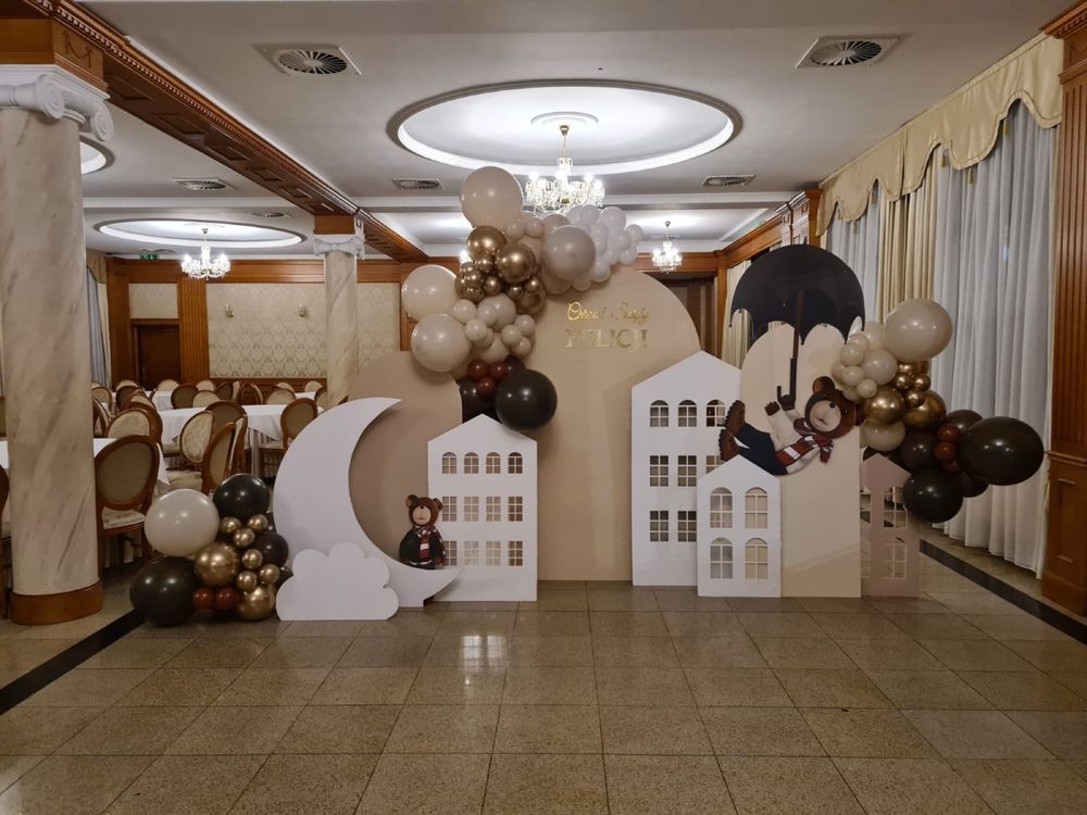 Koło balonowe balony dekoracja chrzest komunia osiemnastka sylwester