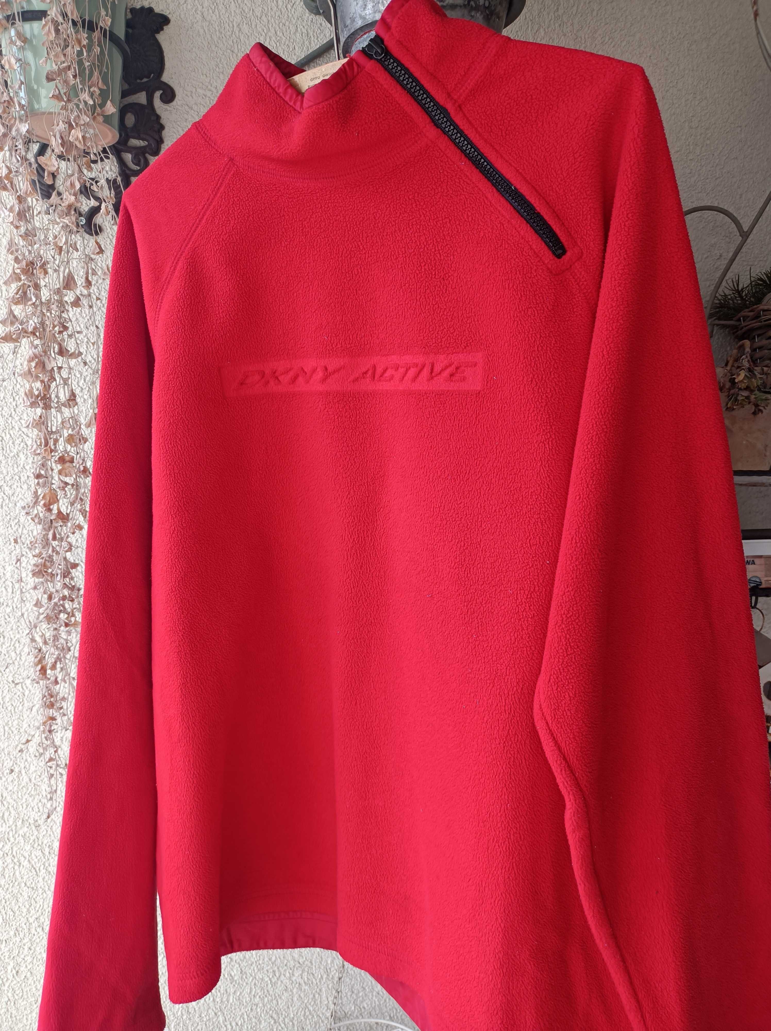 Dkny-czerwony polar unisex L/xl