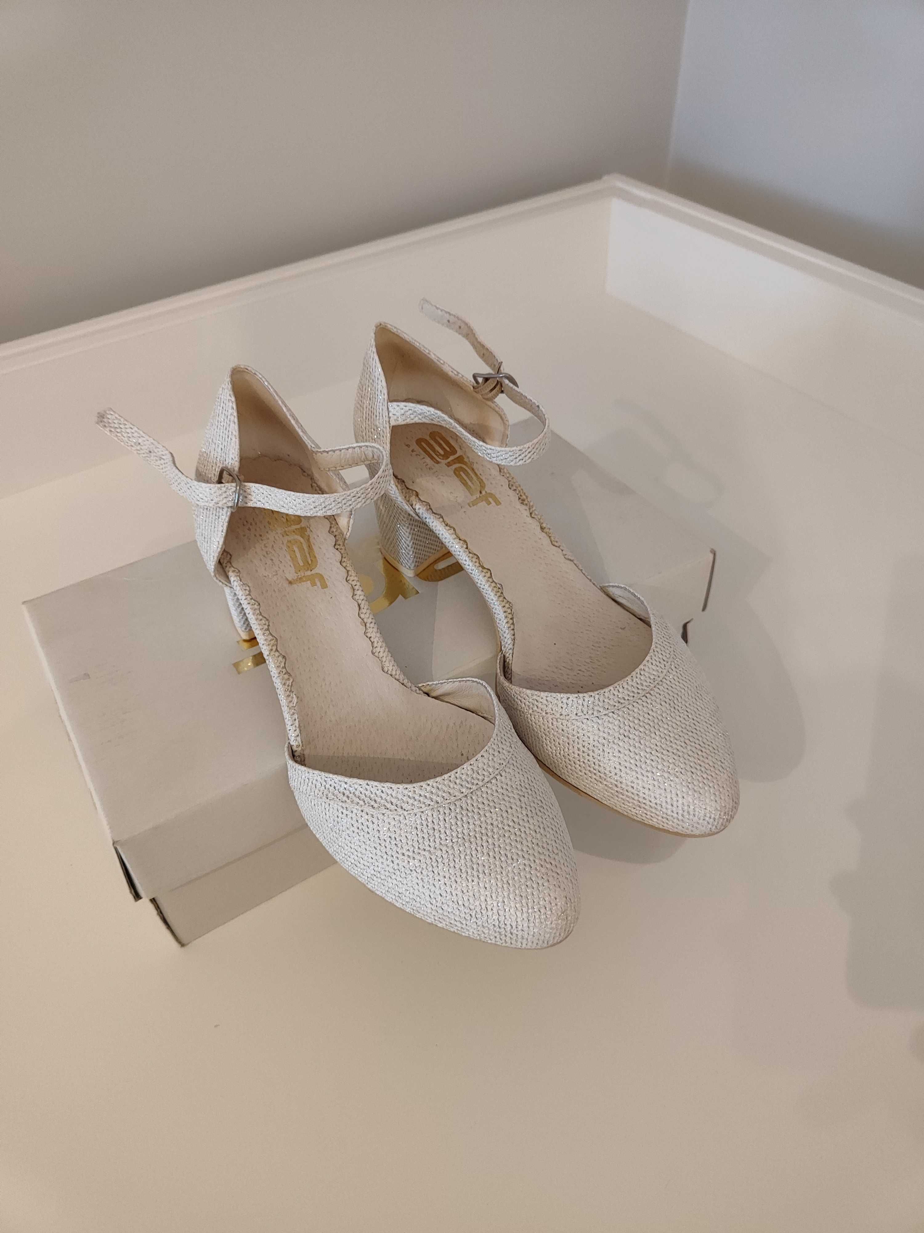 Buty ślubne brokatowe Graf r. 36