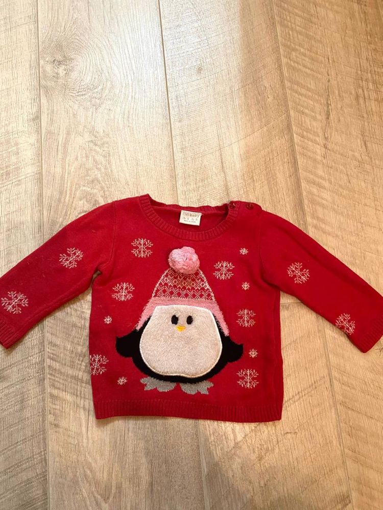 Новорічний светр з пінгвіном