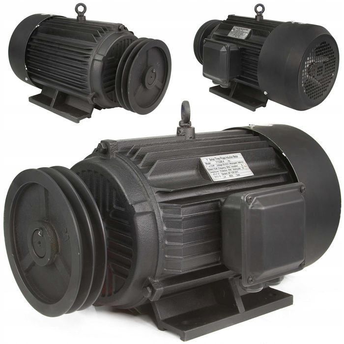 SILNIK ELEKTRYCZNY trójfazowy 3 FAZOWY 10HP 1440 obr/min do kompresora