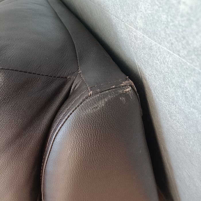 Sofa skórzana z funkcją spania