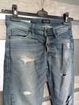 Slim Fit W28 L32 spodnie jeansy z dziurami i przetarciami art okazja