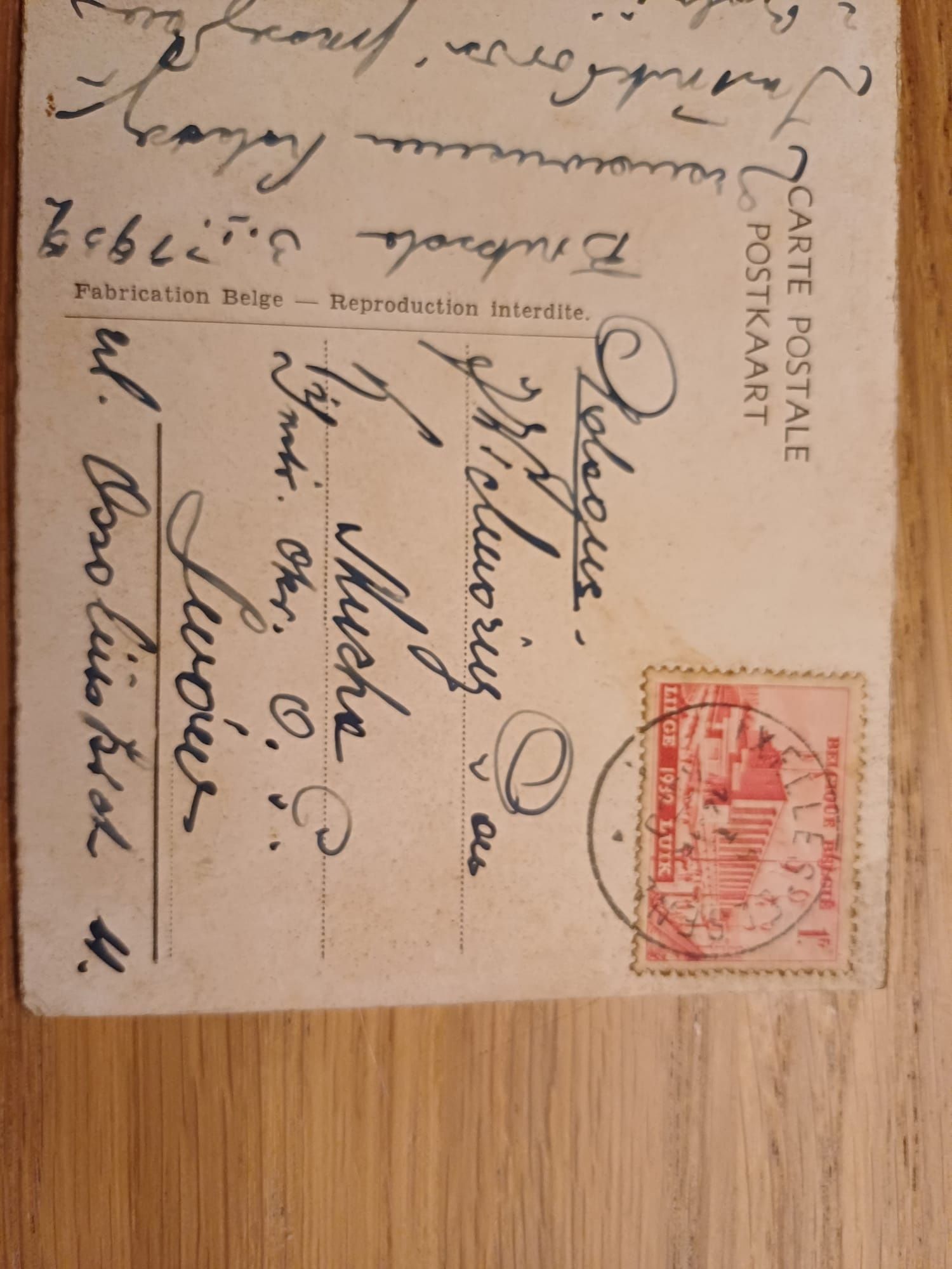 Stara pocztówka z 1939 roku