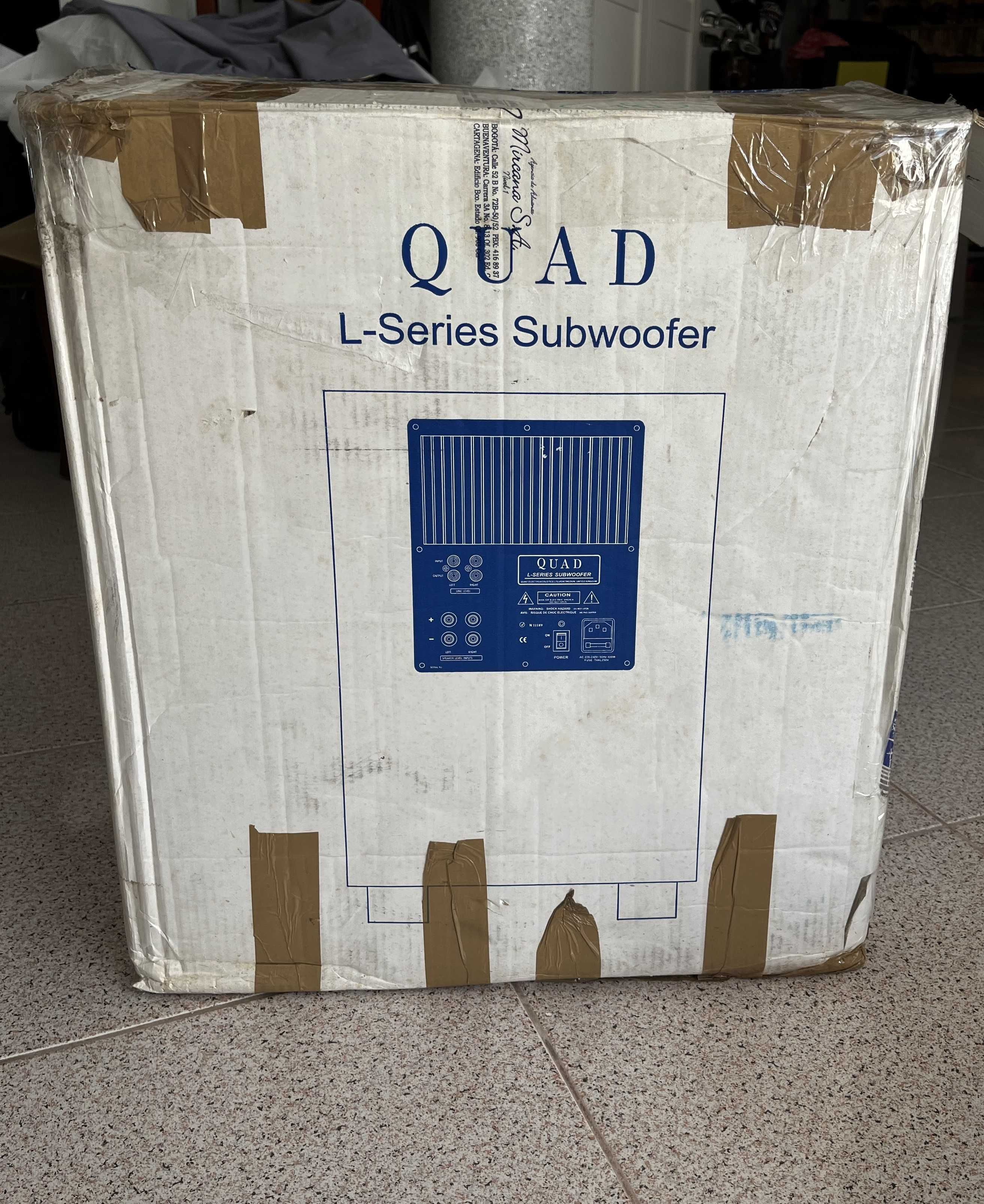 Subwoofer activo marca Quad L-ite de 300 Watts