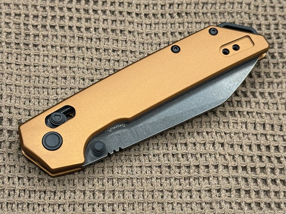 Kershaw Iridium Bronze Aluminum Reverse Tanto D2