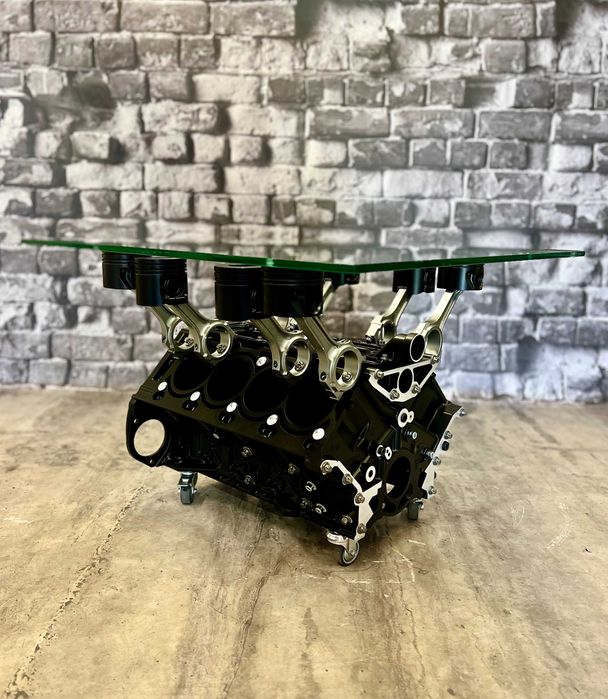 Stolik z bloku silnika V8 Dodge Charger Chalenger Mustang Hemi SRT GTO