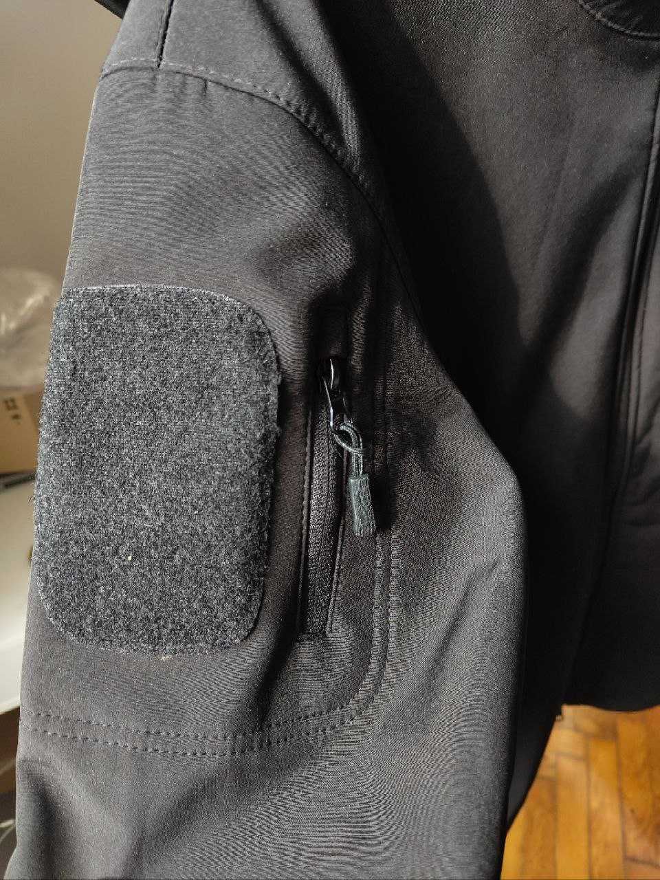 Тактична куртка Софтшел, Esdy Softshell, чорна, розмір L