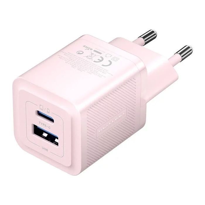 Ładowarka Sieciowa Vention Feqp0-Eu Usb-C Usb-A Gan 30W Różowa