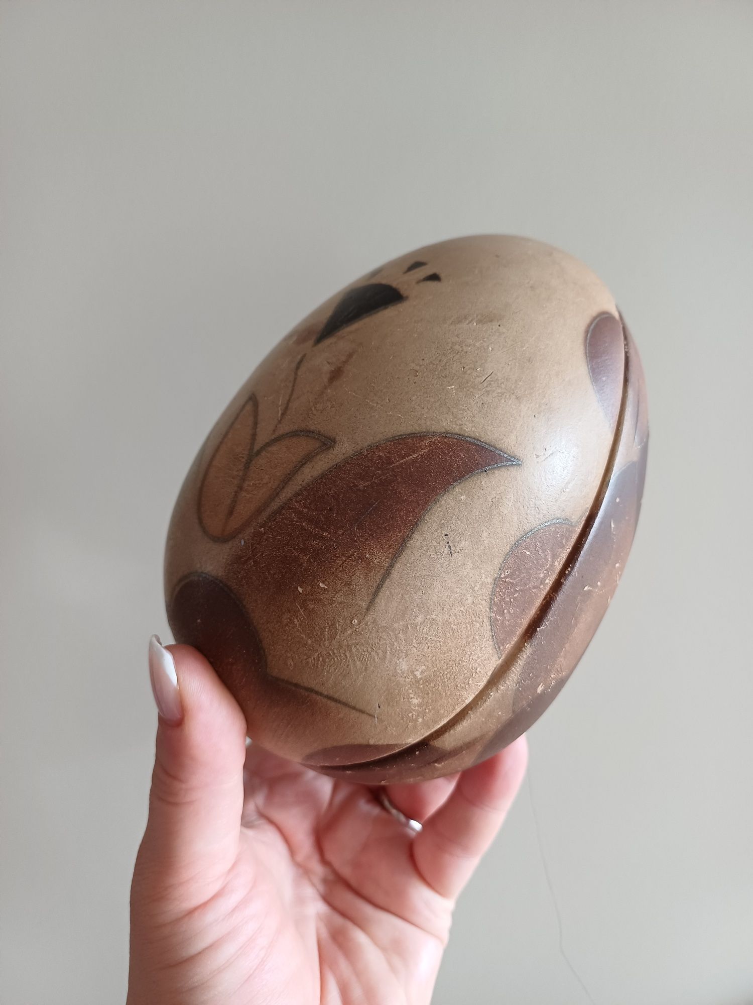 Bomboniera jajko bombonierka ceramiczna stara vintage