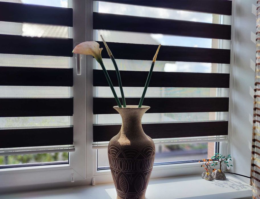 Жалюзи день ночь на окна точно до1️⃣мм Римские шторы Рулонные шторы А9