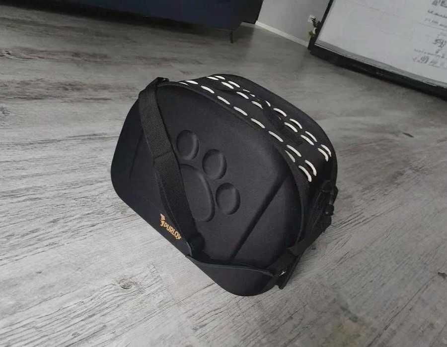 Сумка-переноска для тварин котів  собак кроликів чорна