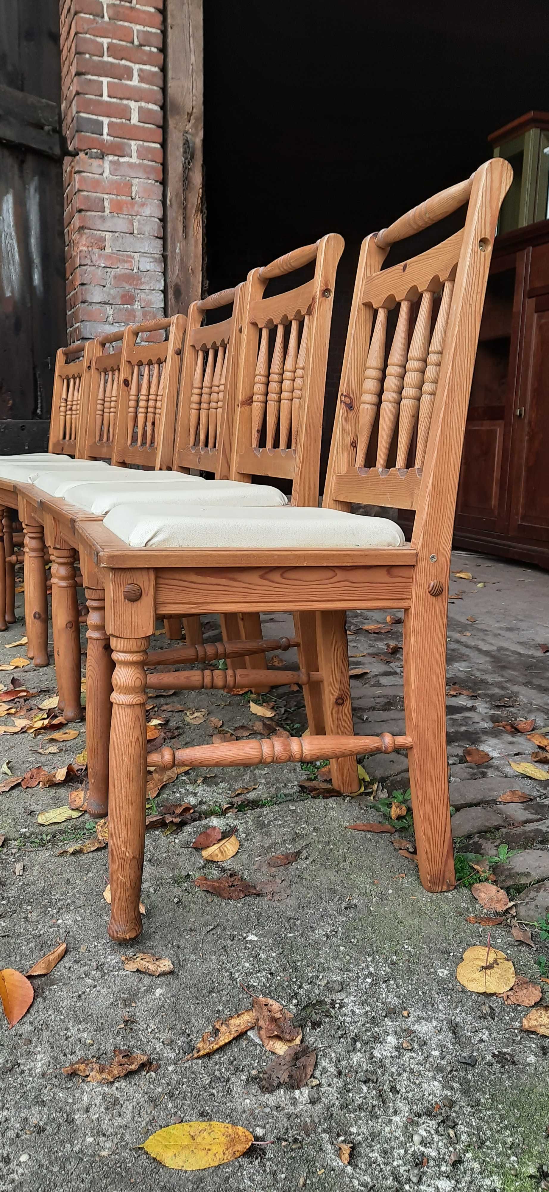 Krzesło krzesła drewniane wieskie farmhouse