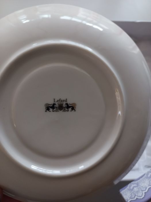 Чашка керамічна із блюдцем Lefard "Лаванда"