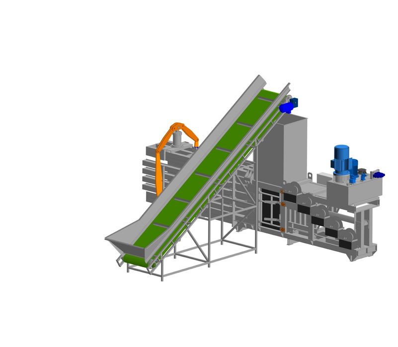 Прес гідравлічний для пет, макулатури