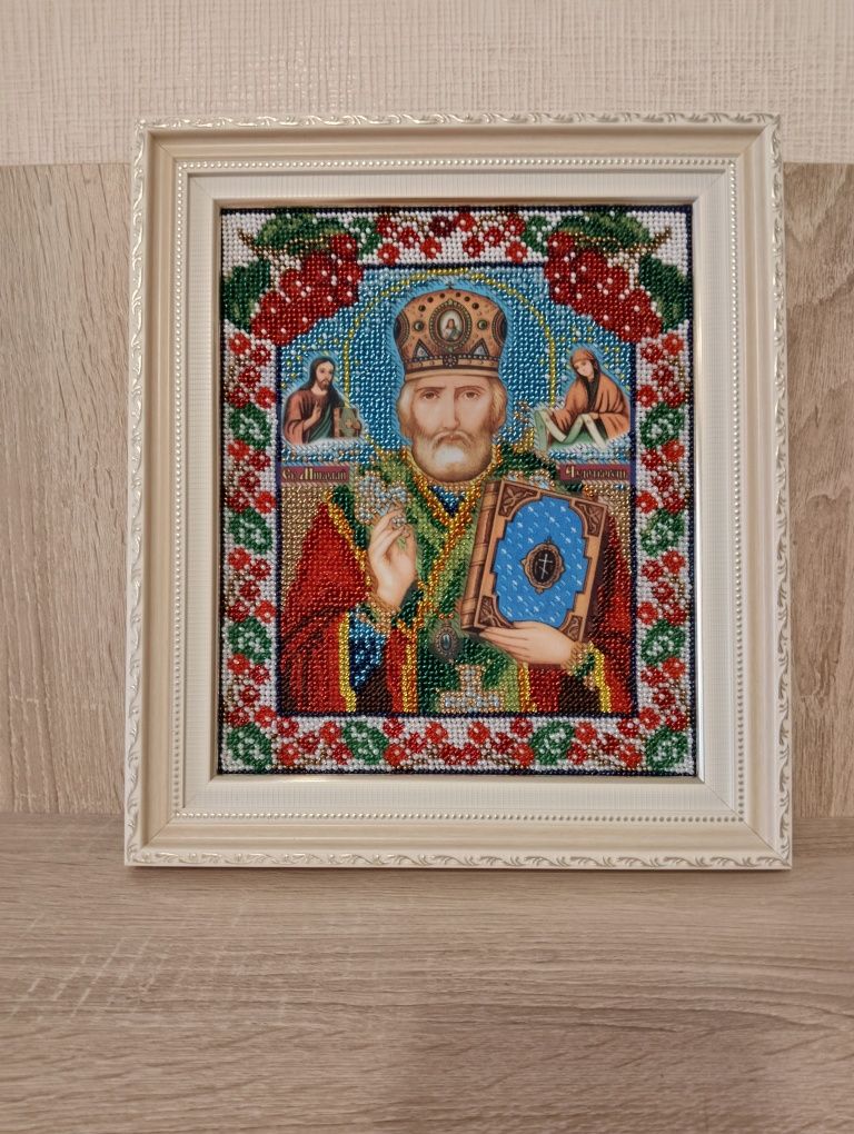 Иконы ручной работы вышитые бисером