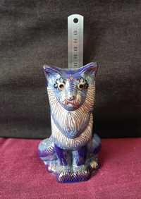 Gato em cloisonné chinês