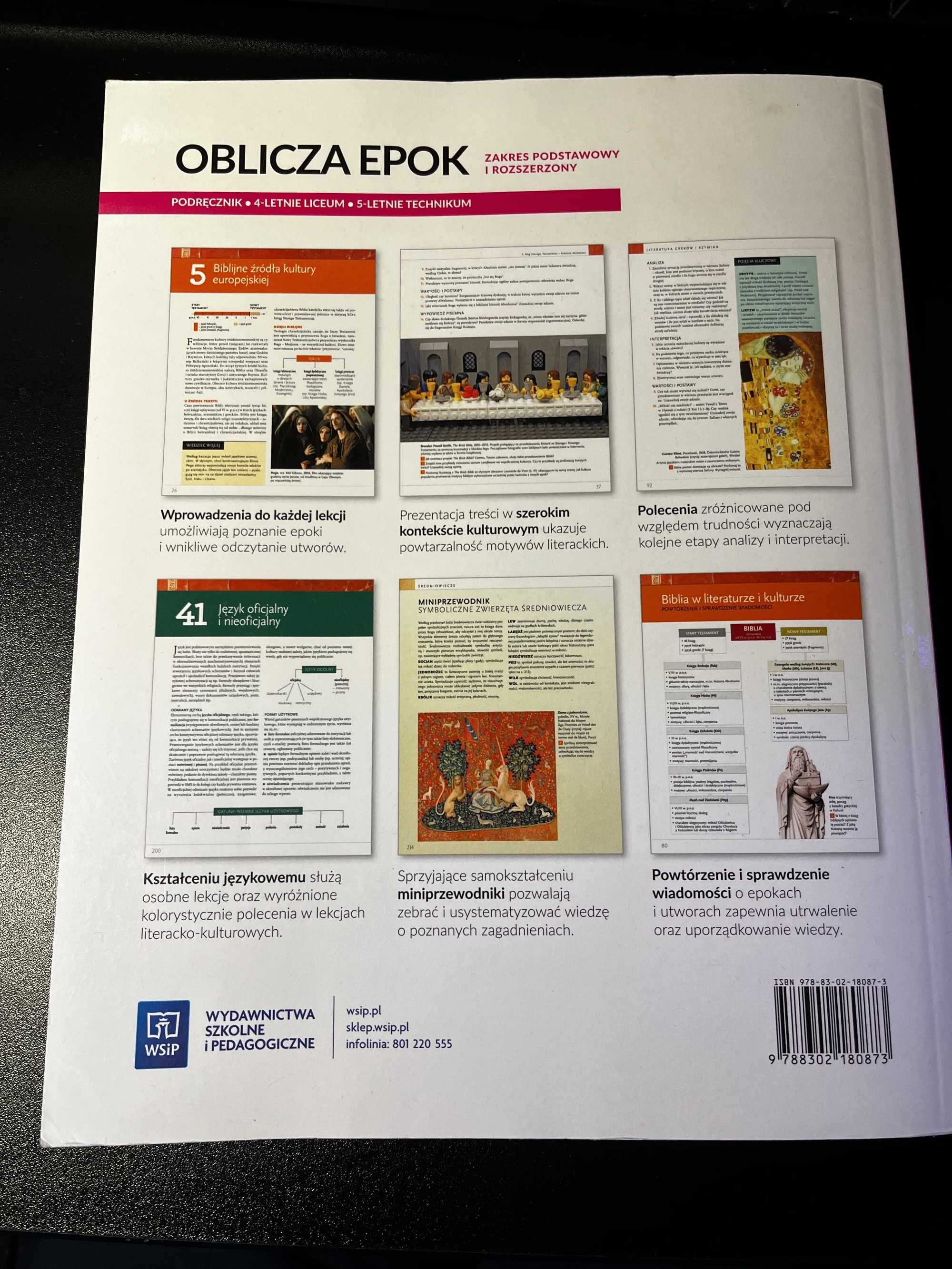 Książka "Oblicza epok 1.1" - Używana, w dobrym stanie
