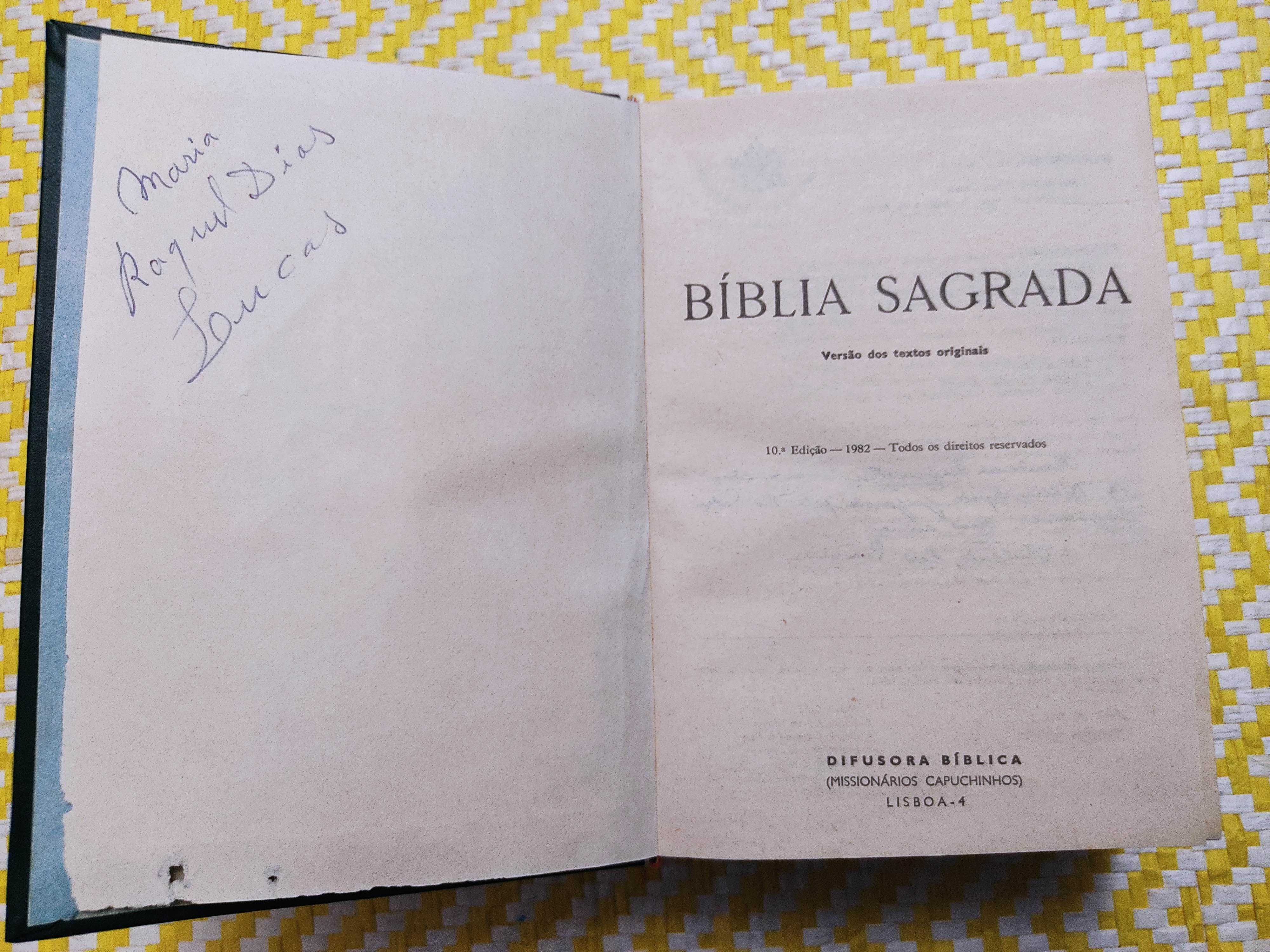 BÍBLIA SAGRADA - Versão dos textos originais 
Difusora Bíblica