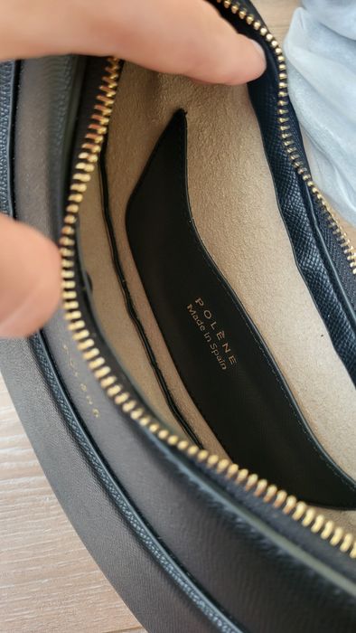 Стильна чорна шкіряна сумка  | універсальна, трендова модель