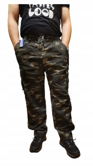 OCIEPLANE POLAREM spodnie moro rozmiary od M do 4XL