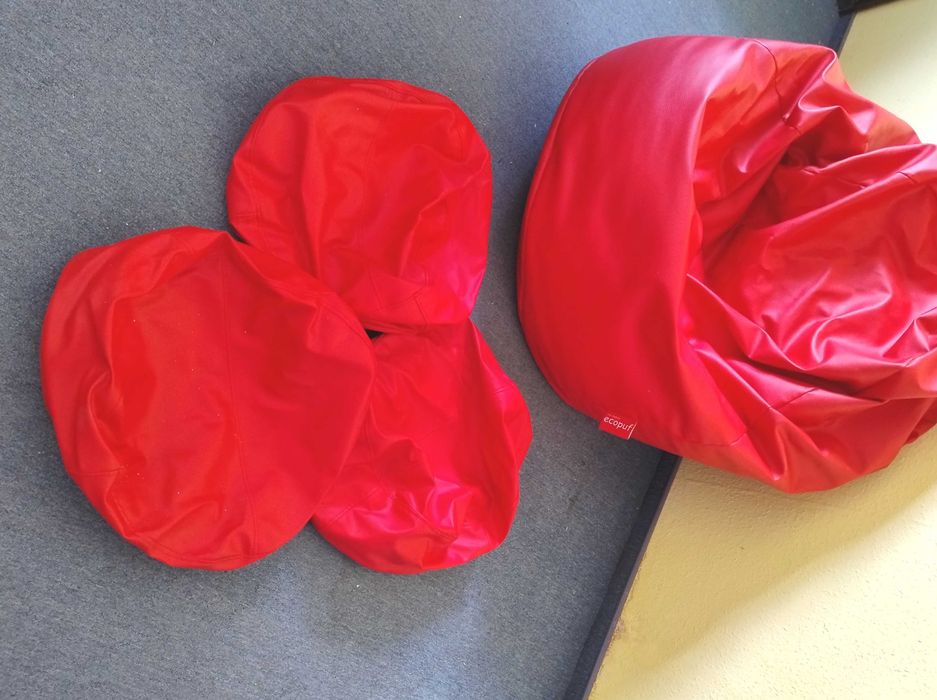 Pufa giga + 3 małe –  do Twojego chilloutowego kącika!